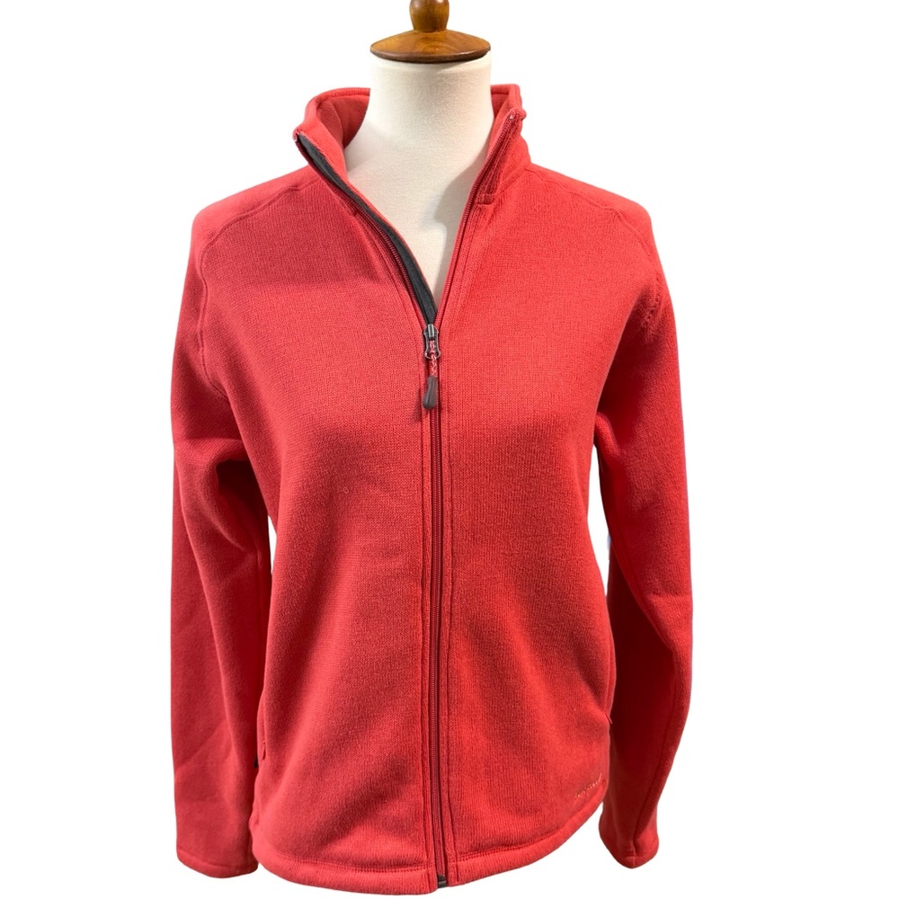 Merrell Polartec Thermal Pro Stride Fleece Jacket Large Coral Red NWT
